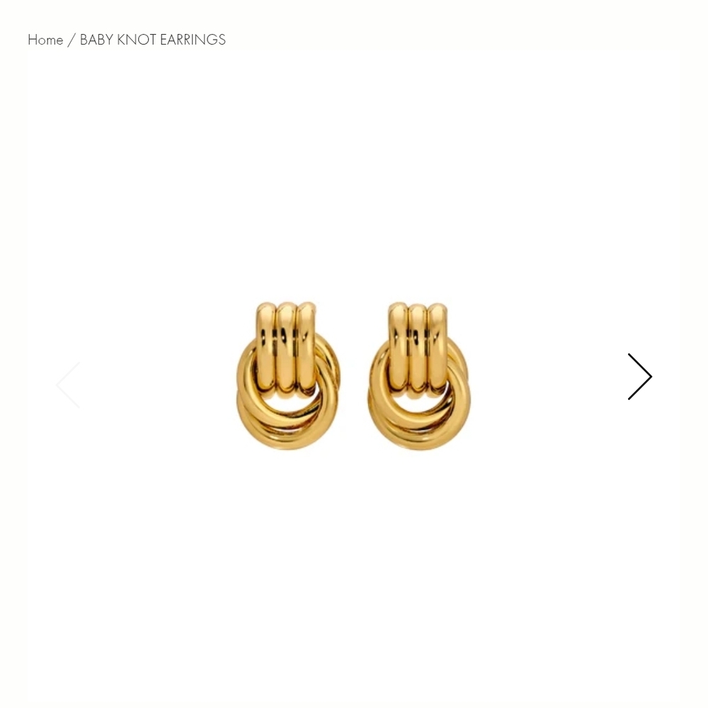 Heaven Mayhem Baby Knot Earrings-Brand New Never Worn
